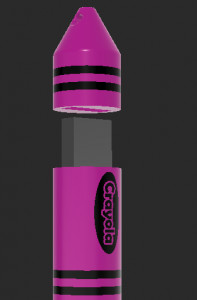 USB Crayon 3D model
