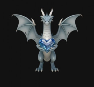 dragon heart crystal3 3D model
