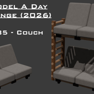 Model A Day Challenge - Day 285 - Couch 3D model