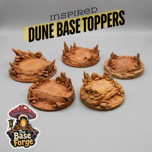 Dune Inspired Base Toppers 1-5 3D model