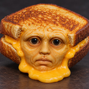 Grill Cheese Face 3D model