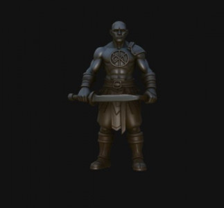 runic iron anvil 3D model