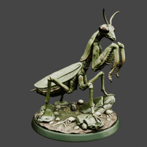 Praying Mantis Miniature 3D model