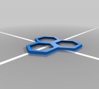 Open WarHex - Multi-hex module rings 3D model