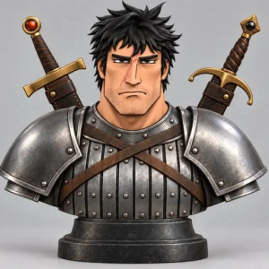 Mercenary Fighter Bust 3D model
