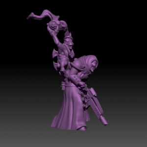 test sculpt for icon/freak 3D model