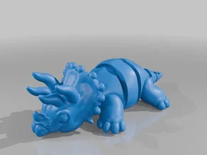Triceratops Flexi 3D model
