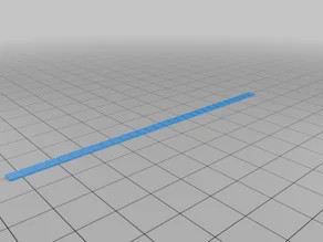 HO Scale Ruler 3D model