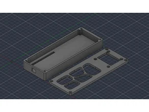 esp32 and micro lcd screen holder 3D model