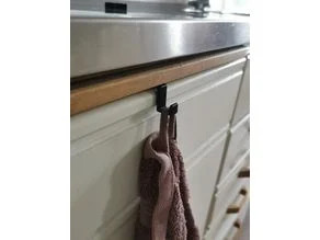 Cabinet Towel Hook 3D model