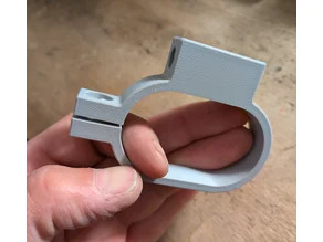 Bullitt frame bracket for generic windshield 3D model