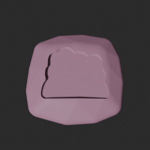 Wall Stone - 3D Printable Game Token 3D model