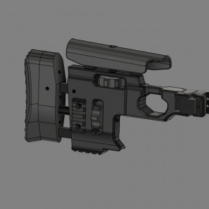 XM2010 Folding Stock 3D model