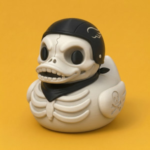 Skeleton Biker Duck 3D model