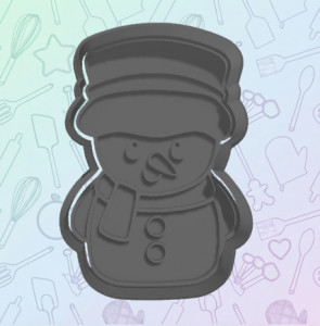 Snowman Cookie Cutter 3D model
