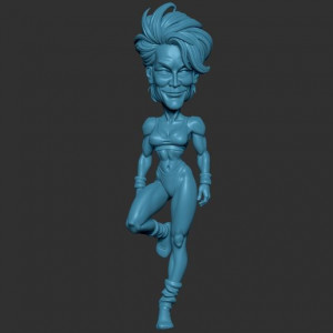 Jamie Lee Curtis 3D model