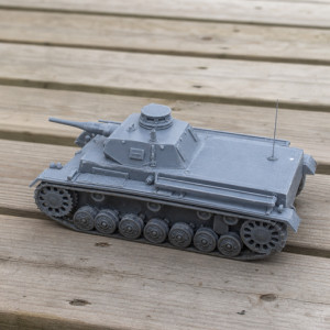 Panzer III tank 3D model