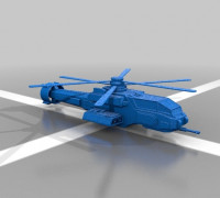 Battletechnology Warrior H8 Helicopter 3D model