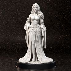 PRE-SUPPORTED Elementalist Thalindra - 32mm - DnD 3D model