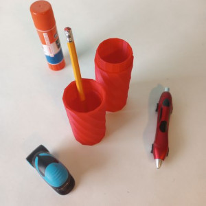 Spiral Pencil Case 3D model