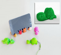 Tortoise  Keychain / Smartphone Stand  3D model