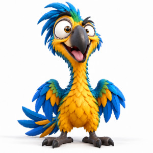 Crazy Papagei 3D model