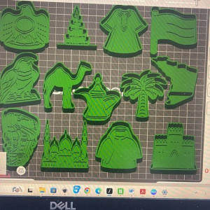 UAE Heritage Cookie Cutters 3D model