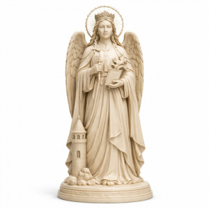 Saint Barbara Kim - Devotional Statue 3D model