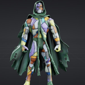 Custom DC Comics Ragman figure (Statue) 3D model