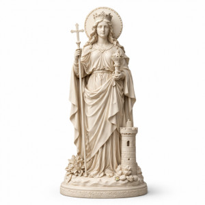 Saint Barbara Han Agi - Devotional Statue 3D model