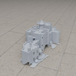 Danes Castle 3D model