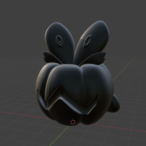 Pumpkin Applin | Pokemon Keychain 3D model