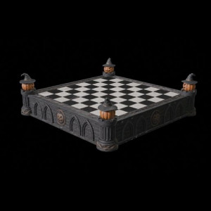 Gothic Halloween Chessboard 3D model