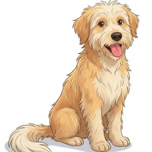 Perro Peludo 3D model
