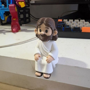 Mini Jesus sentado Multiparts 3D model
