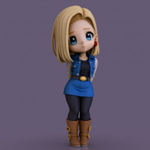 Android 18 3D model