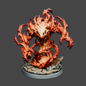 Enraged Flames Miniature 3D model