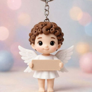 Angelito/Querubin Con Letrero Perzonalizable 3D model