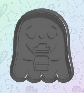 Fall Ghost Cookie Cutter 3D model