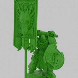 Salamander banner 3D model