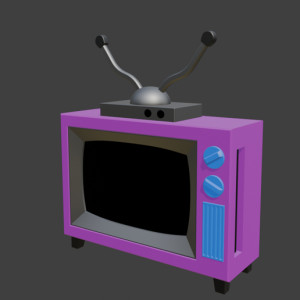 Tele Simpson porta Celular 3D model