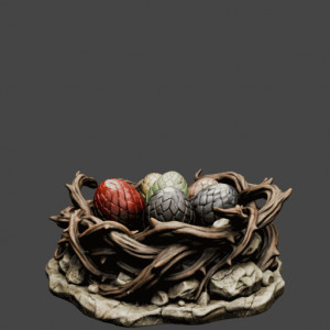 Dragon Egg Nest Miniature 3D model