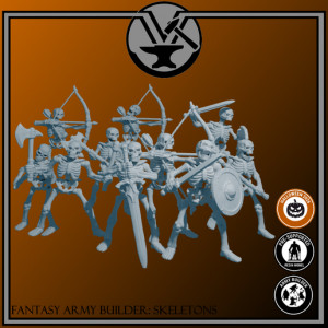 Fantasy Army Builder: Skeletons 3D model