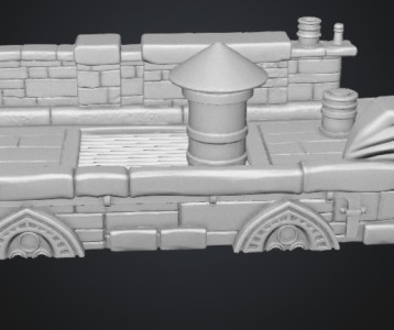 Rooftop Diorama playset 3D model