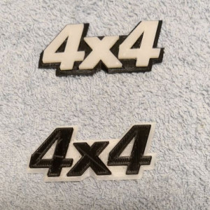 4X4 logo 3D model
