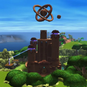 Blue Eco Temple 3D model