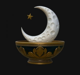Moon Offering Bowl 3D model