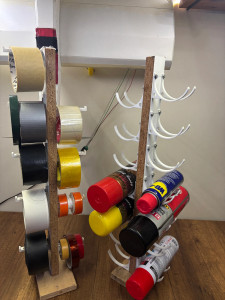 Wall-Mounted Tape Holder 3D model
