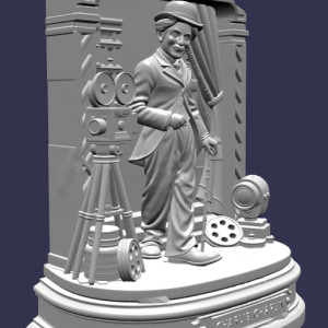 charlie chaplin 3D model