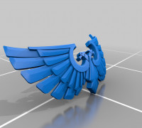 Double Headed Eagle insignia 3D model